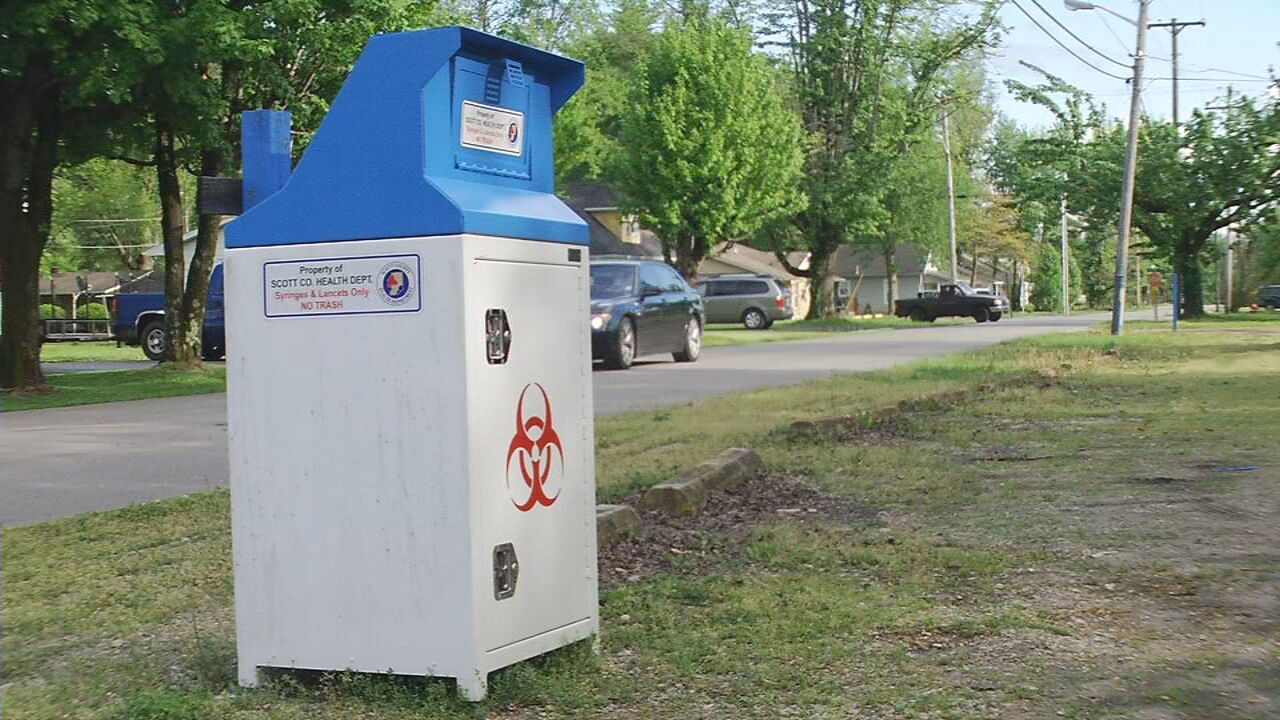 Syringe boxes in Scott County
